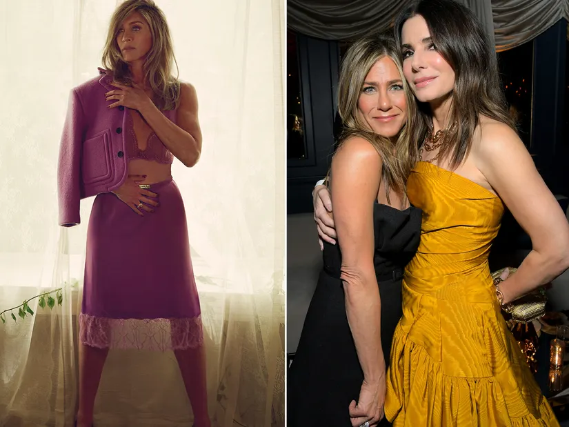 Jennifer Aniston and Sandra Bullock