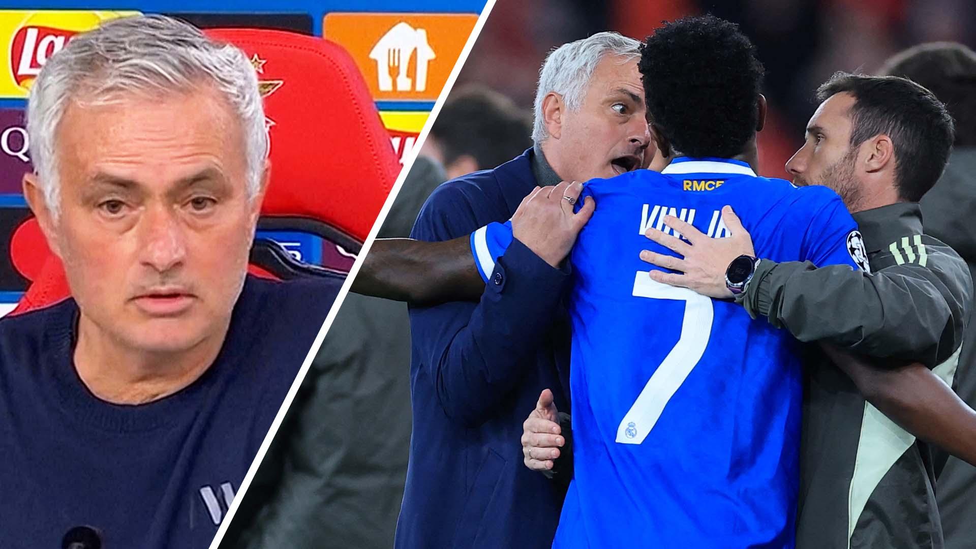 Jose Mourinho accused of 'gaslighting' Vinicius Jr after he claimed Real Madrid star 'incited' his players prior to racism row