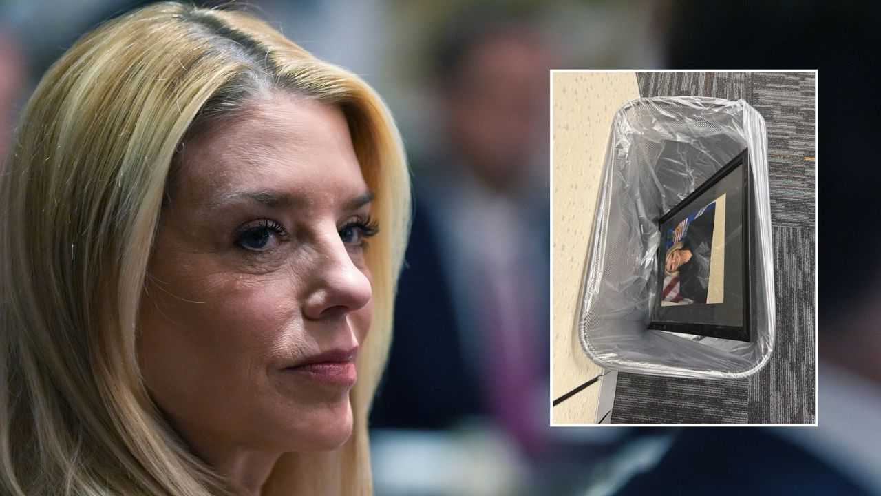 Pam Bondi’s Portrait Reportedly Found in Trash After Trump Firing